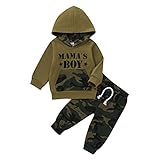 Anywow Baby Junge T-Shirt Tops Camo Hosen Kleidung Set,A#1,6-12M (Tag 80)