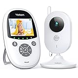 YOTON Babyphone mit Kamera, 2,4 Zoll 800mAh Babyphone, 2-Wege-Audio, Vox, 8 Schlaflieder, Nachtsicht, Temperaturüberwachung und Wiederaufladbar Bildschirm