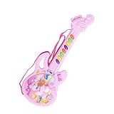 TOYANDONA Gitarrenspielzeug Plastikspielzeug Frühes Lernen Pädagogisches Elektrisches Musikinstrument Spielzeug für Mädchen Jungen Kleinkinder