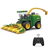 Fisca Ferngesteuerter Bauernhof Mähdrescher, RC Harvester Traktor, 2,4-GHz Erntetraktor Bauernhof Fahrzeug Spielzeug mit Licht und Spray für Kinder