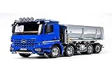 TAMIYA 56366 1:14 RC MB Arocs 4151 Kipper 8x4, Bausatz zum Zusammenbauen, RC Truck, fernsteuerbarer, Lastwagen, LKW, Konstruktionsspielzeug, Basteln Blau
