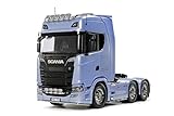 TAMIYA 56368 1:14 RC Scania 770 S 6x4 - Bausatz zum Zusammenbauen, RC Truck, fernsteuerbarer, Lastwagen, LKW, Konstruktionsspielzeug, Modellbau, Basteln, Unlackiert