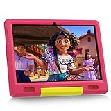 Lville Kids 10 Zoll, Android 11 Tablet Kinder, HD Display, Quad Core, 2GB+32GB, 6000 mAh, vorinstalliertes Kidoz, Kindersicherungs für Kinder, kindersichere Hülle (Rosa)