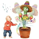 seOSTO Tanzender Kaktus Spielzeug Nachsprechen Trommelnder Kaktus Kinderspielzeug