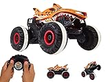 Hot Wheels HGV87 - Monster Trucks Tiger Shark, ferngesteuertes 4x4 Spielzeug-Auto für maximalen Outdoor-Renn-SpaÃŸ, inklusive USB-Kabel, für Kinder ab 4 Jahren