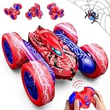 Dreamlandia Ferngesteuertes Auto ab 3-8 Jahre, 2.4 GHz RC Auto Spielzeug ab 3-12 Jahre Junge, Monstertruck Spider Spielzeug Geschenk Junge 3-9 Jahre, Geschenke für Kinder Man Outdoor Spielzeug